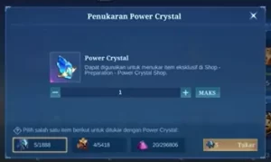 Power Crystal Mlbb